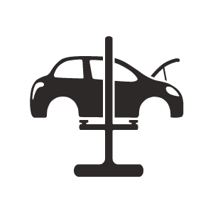 Frame Straightening and Wheel Alignment Icon